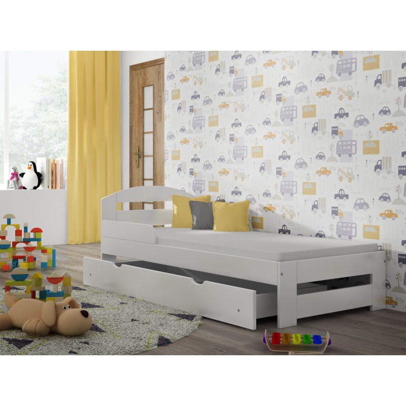Single Bed - Kiko For Kids Children Toddler Junior White