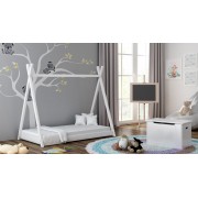 Single Canopy Bed - Titus Tepee Style for Kids Children Toddler Junior