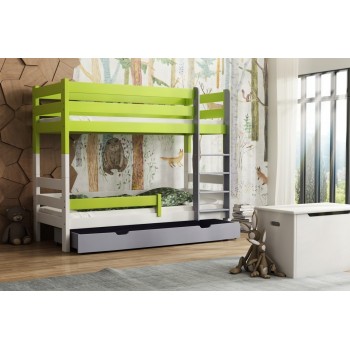 Solid Wood Bunk Bed Toby For Kids, Bunk Beds For Toddler And Child
