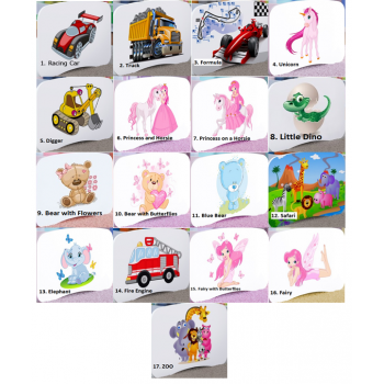 Cama individual BabyDreams - Para niños Niños Niño pequeño Junior Lista de pegatinas
