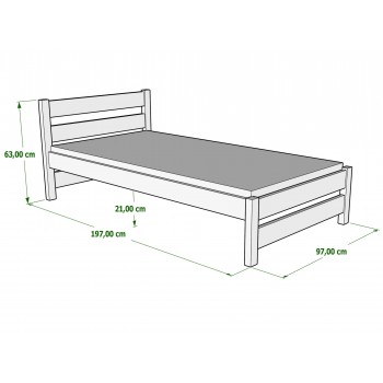 Single Bed With Trundle - Simba For Toddler Junior Teens Dimensions 190x90