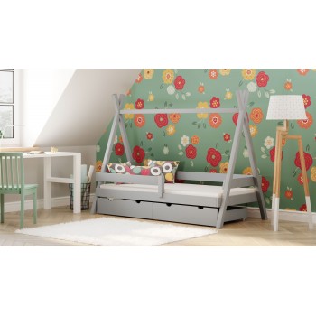 Montessori Tipi Bed - Anadi lapsille Lapsille Toddler Junior Grey