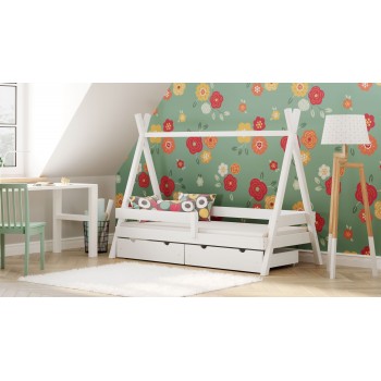 Montessori Tipi ágy - Anadi gyerekeknek, gyerekeknek kisgyermek kisgyermek, fehér