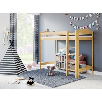 Loft Bed - Bobby For Kids Children Juniors Natural