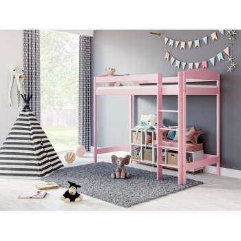 Loft Bed - Bobby For Kids Children Juniors Pink