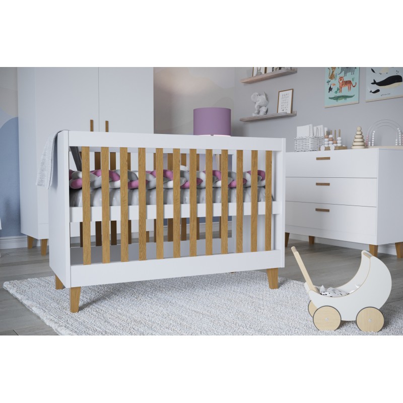Kinderbett Casper - Für Babys, Kleinkinder, Neugeborene, Weiß