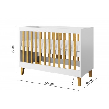 Cot Bed Casper - For Babies Infants New Born Dimensions External
