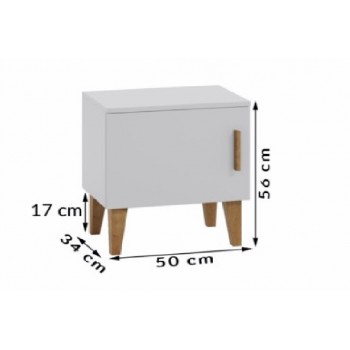 Bedside Table Aspen Dimensions