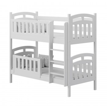 Solid Wood Bunk Bed - Niko White No Background