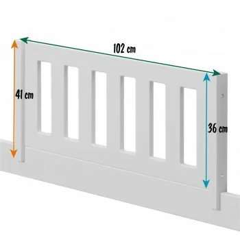 Removable Front Safety Barrier Dimensions