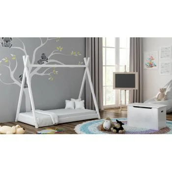 Single Canopy Bed - Titus White