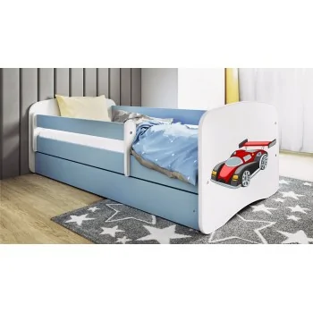 Single Bed BabyDreams - For Kids Children Toddler Junior Blue - Car