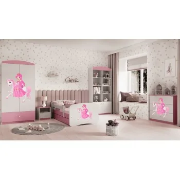 Cama Individual BabyDreams - Para Niños Niños Toddler Junior Pink - Habitación 1