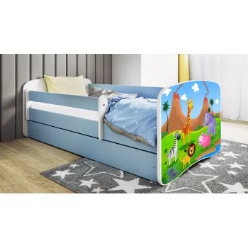Single Bed BabyDreams - For Kids Children Toddler Junior Blue - Safari