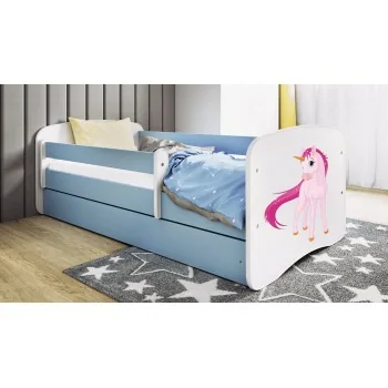 Single Bed BabyDreams - For Kids Children Toddler Junior Blue - Unicorn