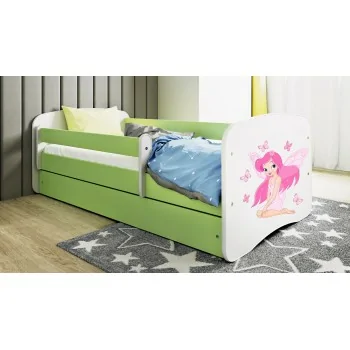 Single Bed BabyDreams - For Kids Children Toddler Junior Green - Fairy