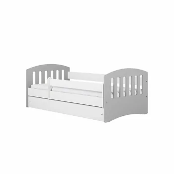 Single Bed Classic 1 Mix - For Kids Children Toddler Junior - Grey Right