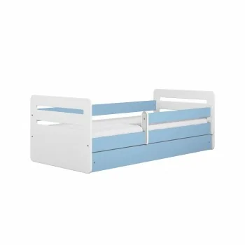 Single Bed Kami - For Kids Children Toddler Junior Blue No Background Left