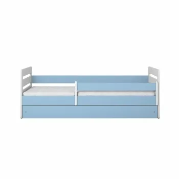 Single Bed Kami - For Kids Children Toddler Junior Blue No Background Front